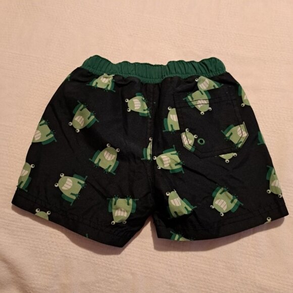 Gymboree boys 18-24 frog design swim shorts PUL lining - Picture 2 of 4